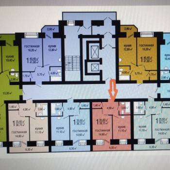 Сдается 1-комнатная квартира, 39 м²