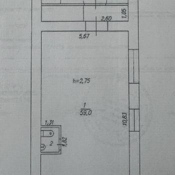 Сдается Нежилое помещение, 60,8 м²