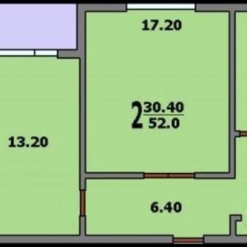 Сдается 2-х комнатная квартира, 54 м²
