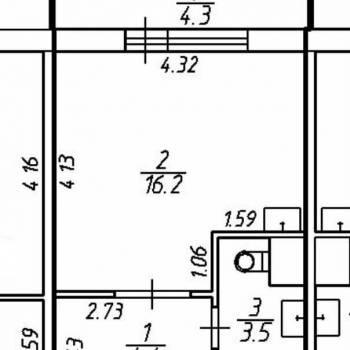 Продается 1-комнатная квартира, 26 м²