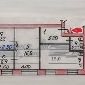 Продается 3-х комнатная квартира, 60 м²