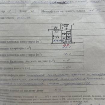 Продается 1-комнатная квартира, 30 м²