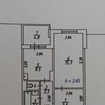 Продается 1-комнатная квартира, 40,9 м²