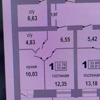 Продается 1-комнатная квартира, 36 м²