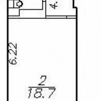 Продается 1-комнатная квартира, 27,5 м²