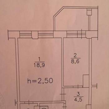 Продается 1-комнатная квартира, 38,3 м²