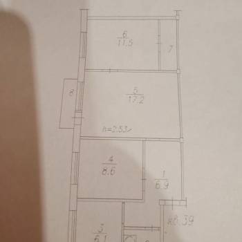 Продается 3-х комнатная квартира, 56,6 м²