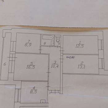Продается Многокомнатная квартира, 75,9 м²
