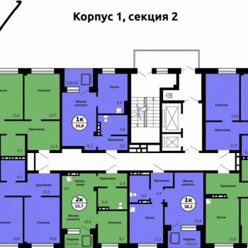 Продается 3-х комнатная квартира, 69,4 м²