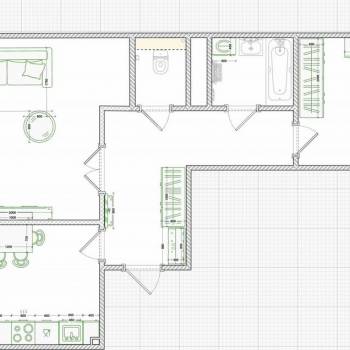 Сдается 2-х комнатная квартира, 70 м²