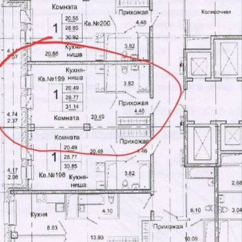 Продается 1-комнатная квартира, 31,1 м²
