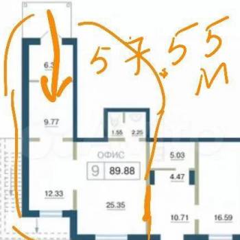 Сдается Нежилое помещение, 57,55 м²