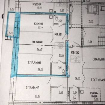 Продается 2-х комнатная квартира, 60,3 м²