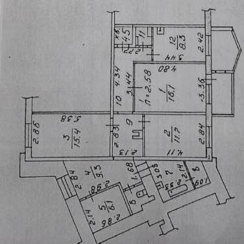 Сдается Многокомнатная квартира, 95,7 м²