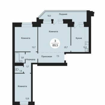Продается 3-х комнатная квартира, 83,5 м²