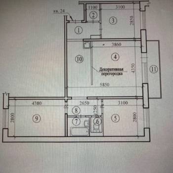 Продается 3-х комнатная квартира, 66,2 м²