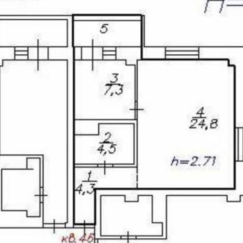 Продается 2-х комнатная квартира, 40,9 м²
