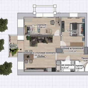 Продается 3-х комнатная квартира, 78,9 м²