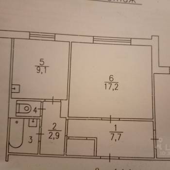 Сдается 2-х комнатная квартира, 54 м²