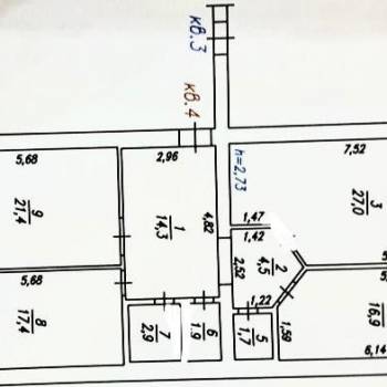 Продается 3-х комнатная квартира, 108 м²