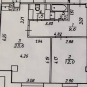 Продается 2-х комнатная квартира, 49,2 м²
