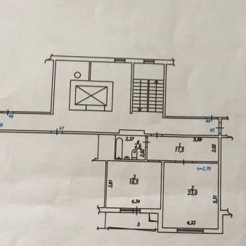 Продается 1-комнатная квартира, 55,8 м²