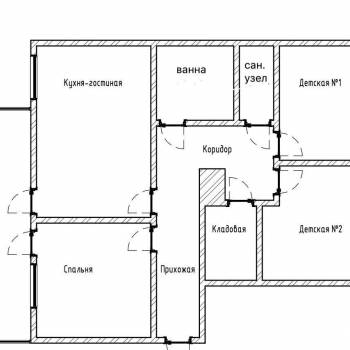 Продается Многокомнатная квартира, 84,4 м²