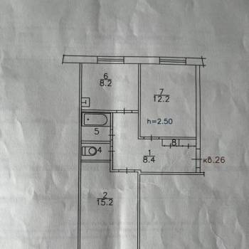 Продается 2-х комнатная квартира, 50,3 м²