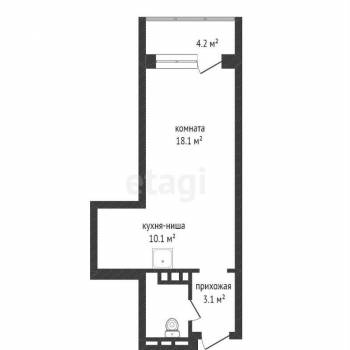 Сдается 1-комнатная квартира, 31,7 м²