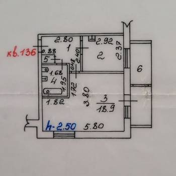 Продается 1-комнатная квартира, 37 м²