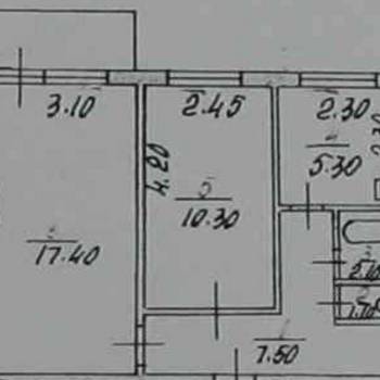 Продается 2-х комнатная квартира, 43,6 м²