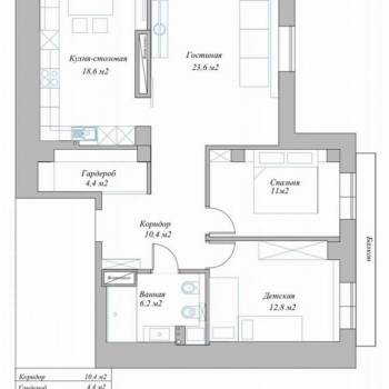 Сдается Многокомнатная квартира, 90 м²