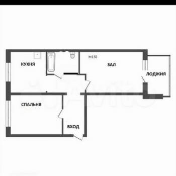 Продается 2-х комнатная квартира, 49 м²