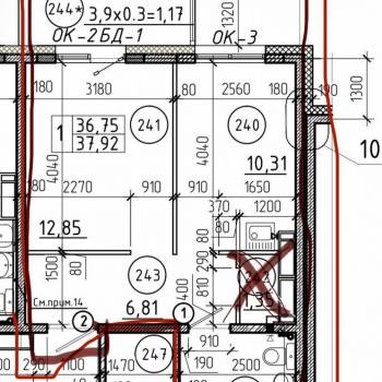 Сдается 1-комнатная квартира, 36,7 м²