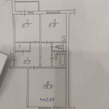 Продается 2-х комнатная квартира, 50,4 м²