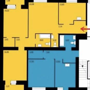 Продается 3-х комнатная квартира, 92,9 м²