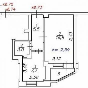 Продается 1-комнатная квартира, 33 м²