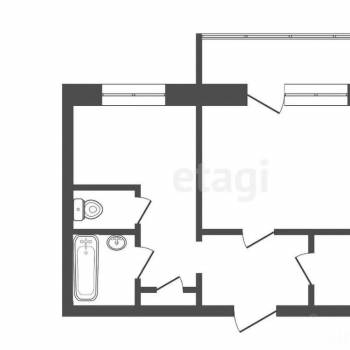Сдается 1-комнатная квартира, 42 м²