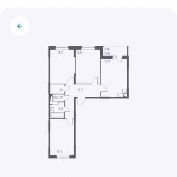 Сдается Многокомнатная квартира, 70,9 м²