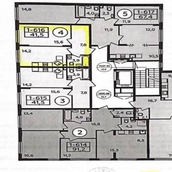 Продается 1-комнатная квартира, 42 м²