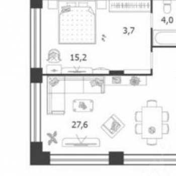 Продается 2-х комнатная квартира, 75,5 м²