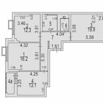 Продается 3-х комнатная квартира, 78,8 м²