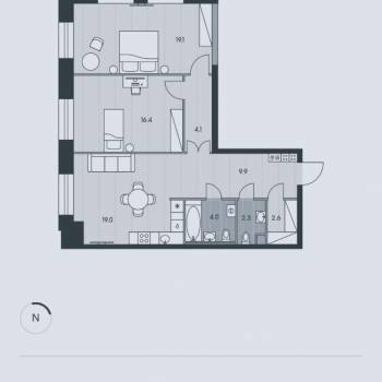 Продается 3-х комнатная квартира, 77,4 м²