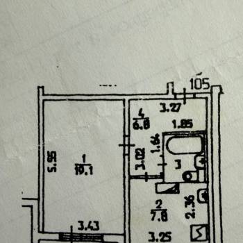 Продается 1-комнатная квартира, 36,9 м²