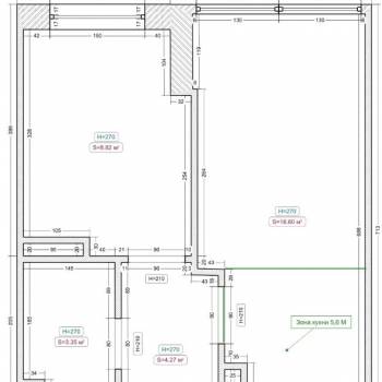 Продается 1-комнатная квартира, 33 м²