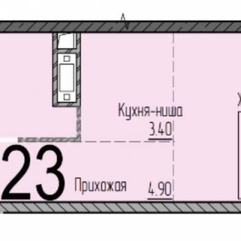 Продается 1-комнатная квартира, 25 м²