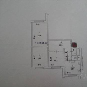 Продается 3-х комнатная квартира, 74,1 м²