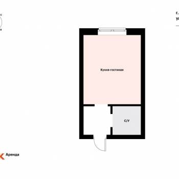 Продается 1-комнатная квартира, 22 м²
