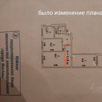 Продается 3-х комнатная квартира, 60 м²