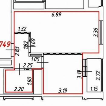 Сдается 1-комнатная квартира, 40 м²